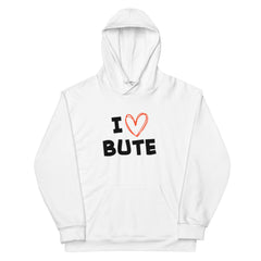 I love Bute Unisex Hoodie FREE p&p Worldwide