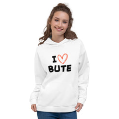 I love Bute Unisex Hoodie FREE p&p Worldwide