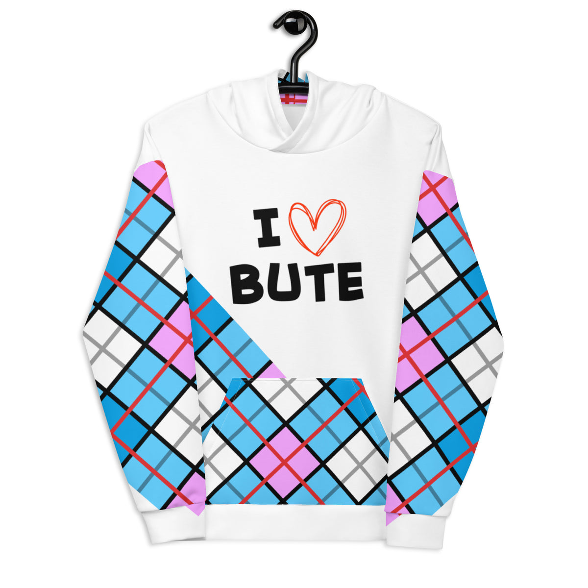 I love Bute Unisex Hoodie FREE p&p Worldwide