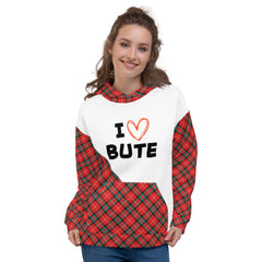 I love Bute Unisex Hoodie FREE p&p Worldwide