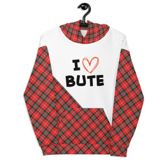 I love Bute Unisex Hoodie FREE p&p Worldwide