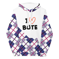 I love Bute Unisex Hoodie FREE p&p Worldwide