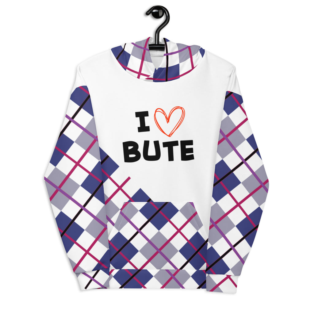 I love Bute Unisex Hoodie FREE p&p Worldwide