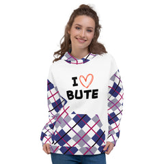 I love Bute Unisex Hoodie FREE p&p Worldwide