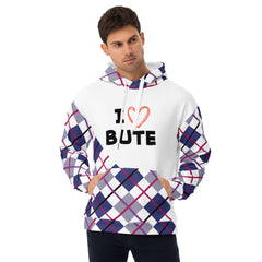 I love Bute Unisex Hoodie FREE p&p Worldwide