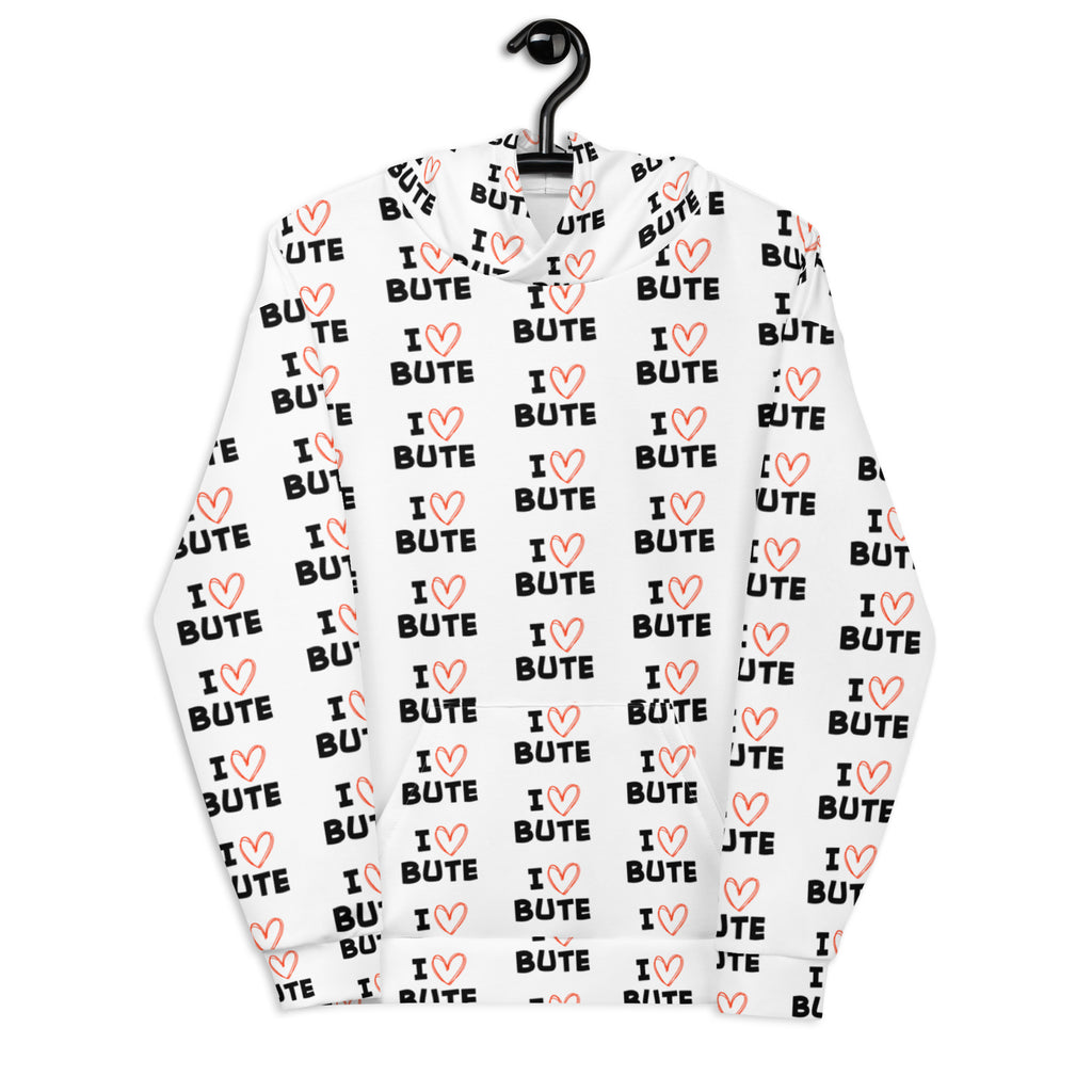 I love Bute Unisex Hoodie FREE p&p Worldwide
