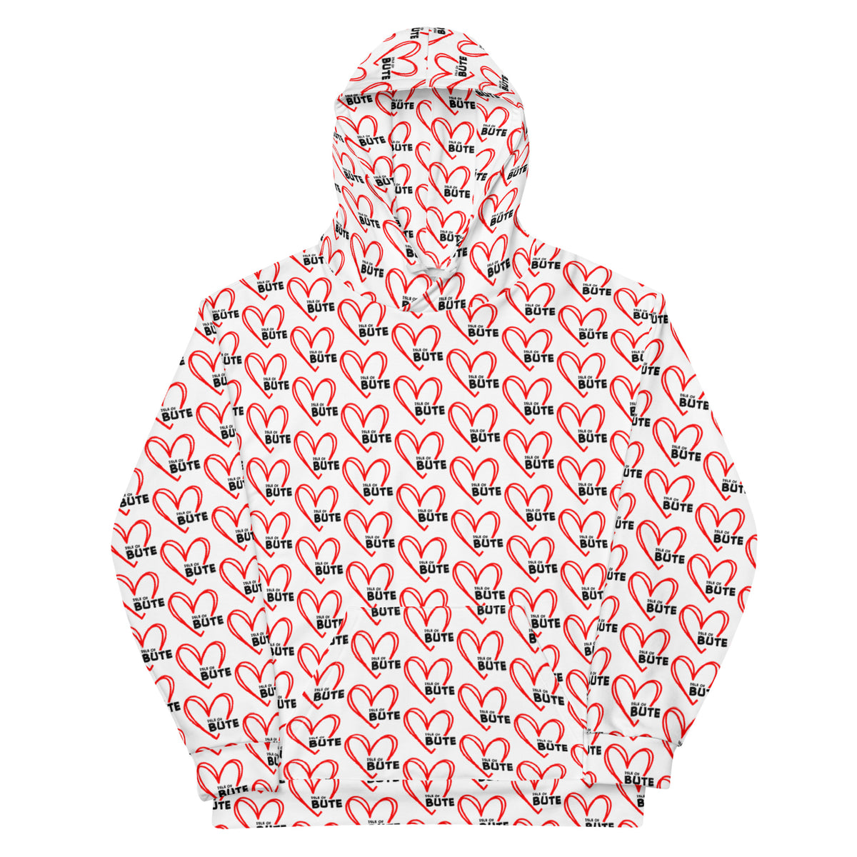I love Bute Unisex Hoodie FREE p&p Worldwide