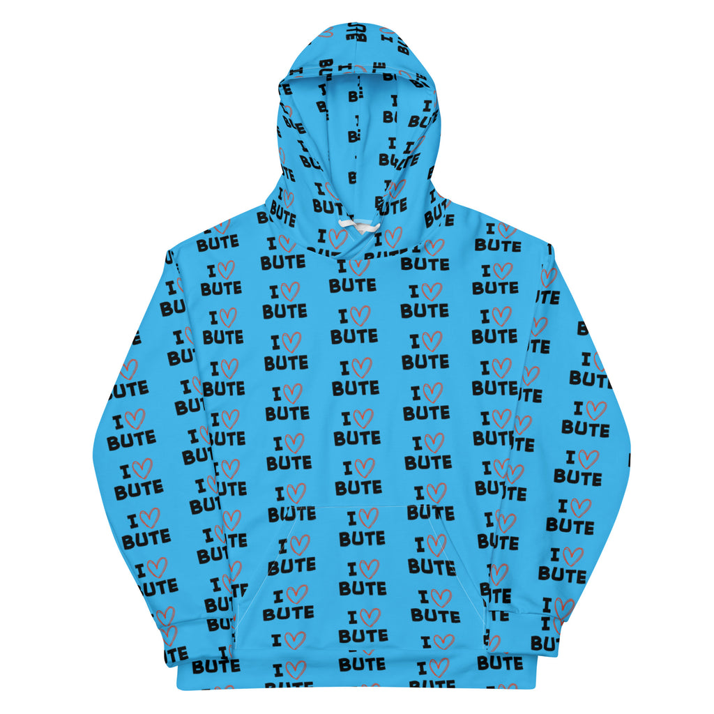 I love Bute Unisex Hoodie FREE p&p Worldwide