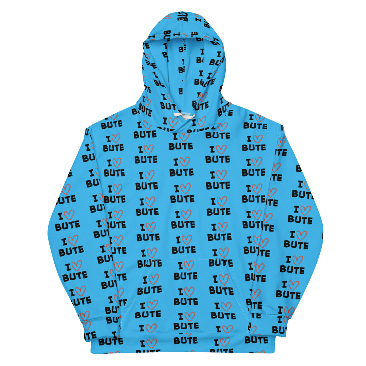 I love Bute Unisex Hoodie FREE p&p Worldwide
