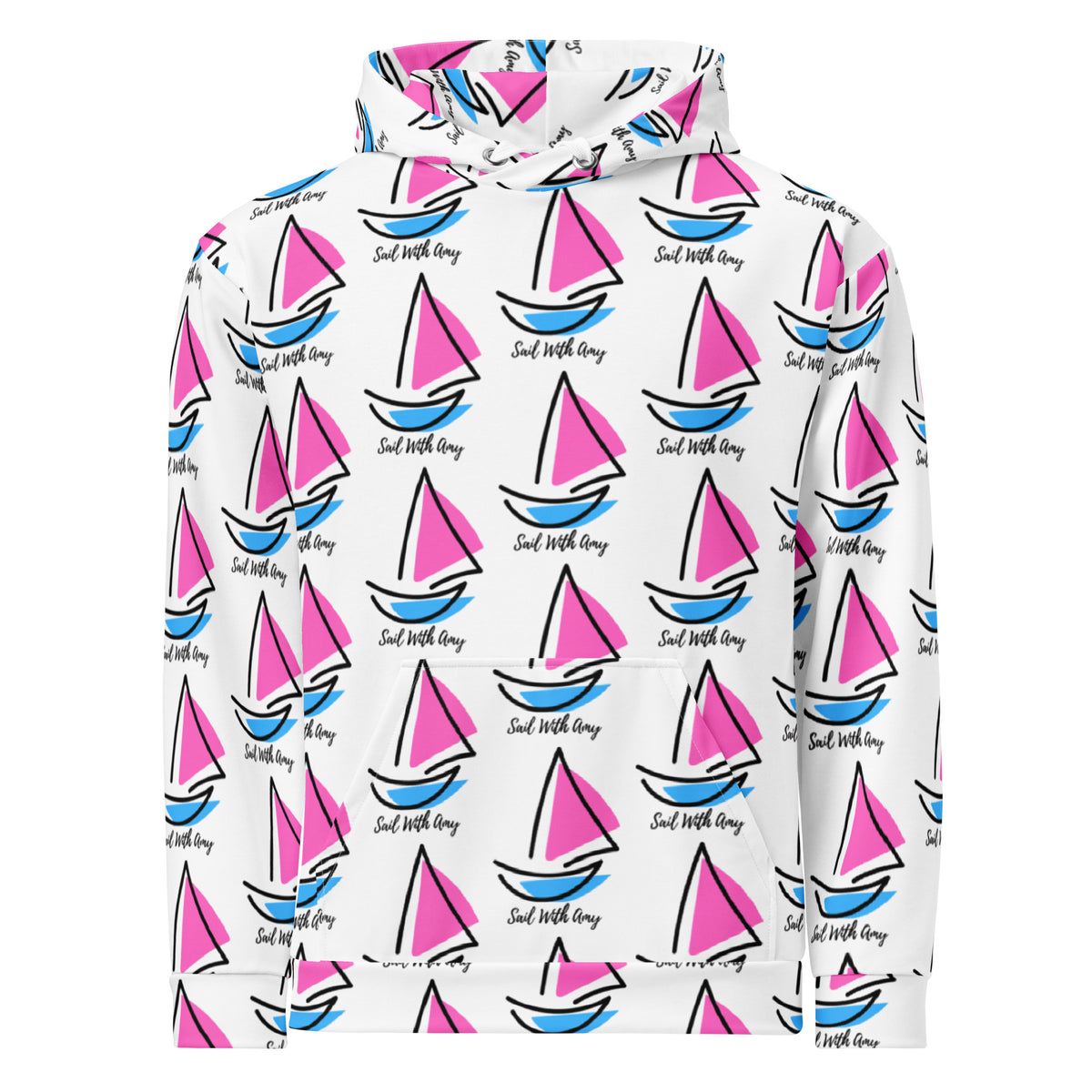 Sail with Amy - Unisex Hood - Free p&p Worldwide