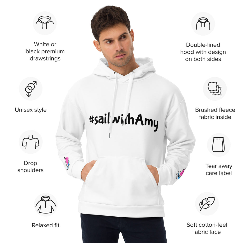 Sail with Amy - Unisex Hood - Free p&p Worldwide