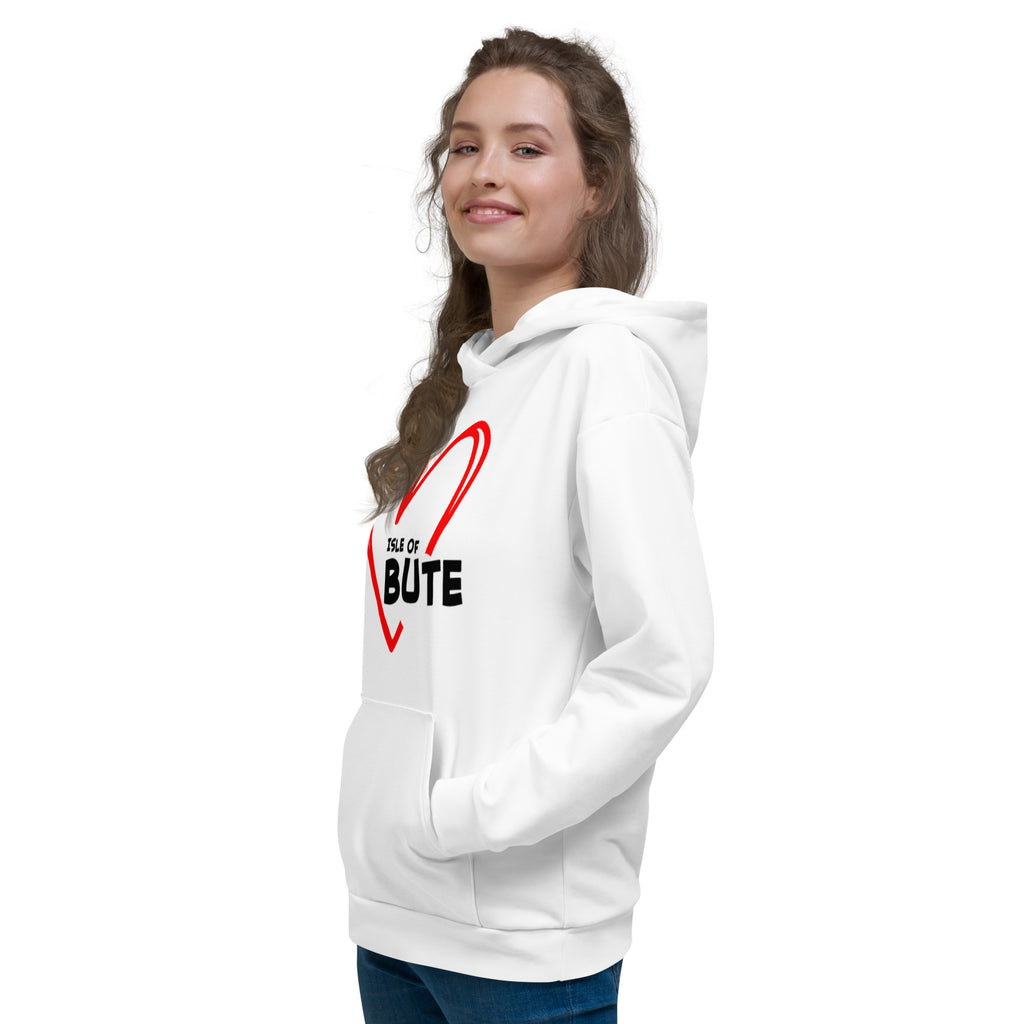 I love Bute Unisex Hoodie FREE p&p Worldwide