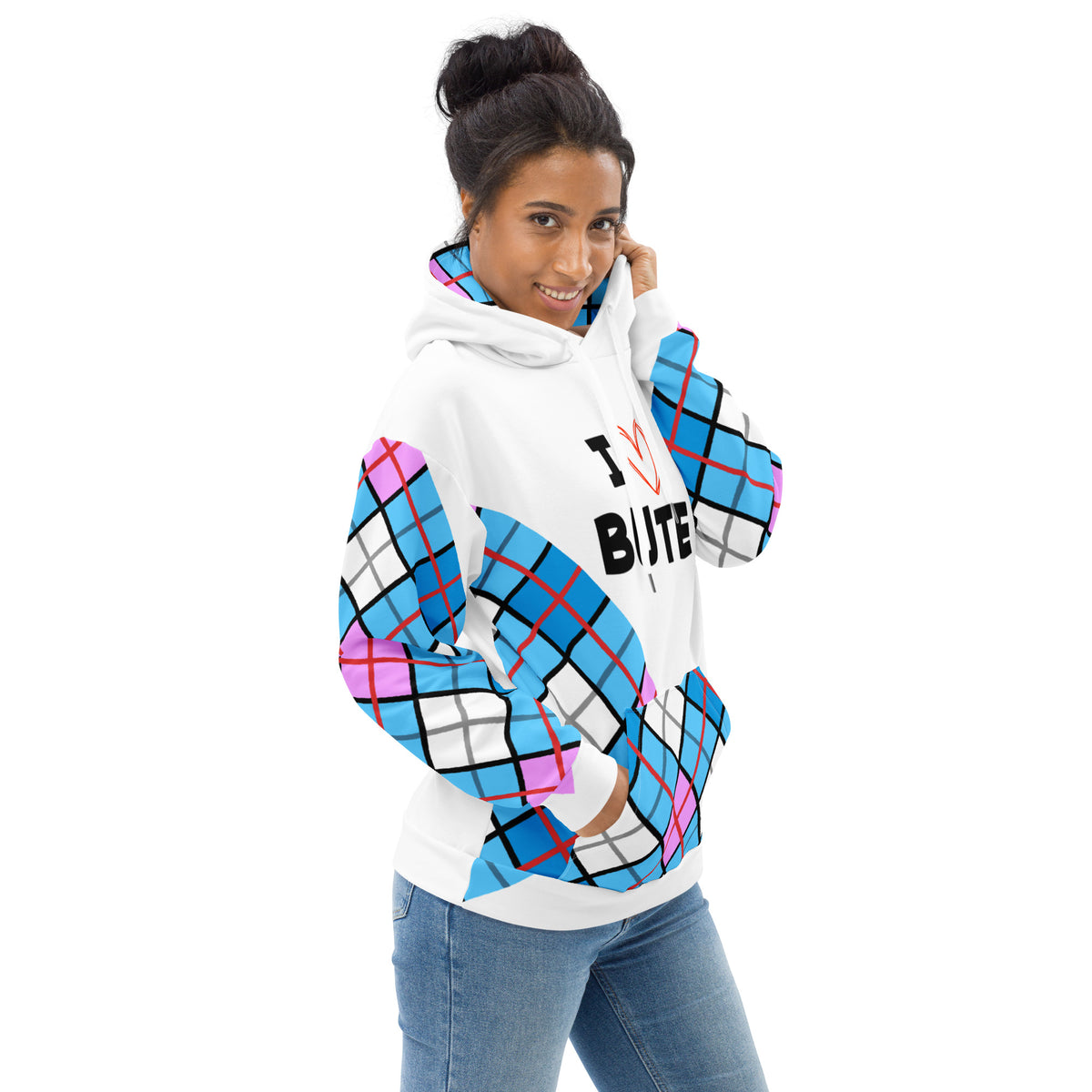I love Bute Unisex Hoodie FREE p&p Worldwide