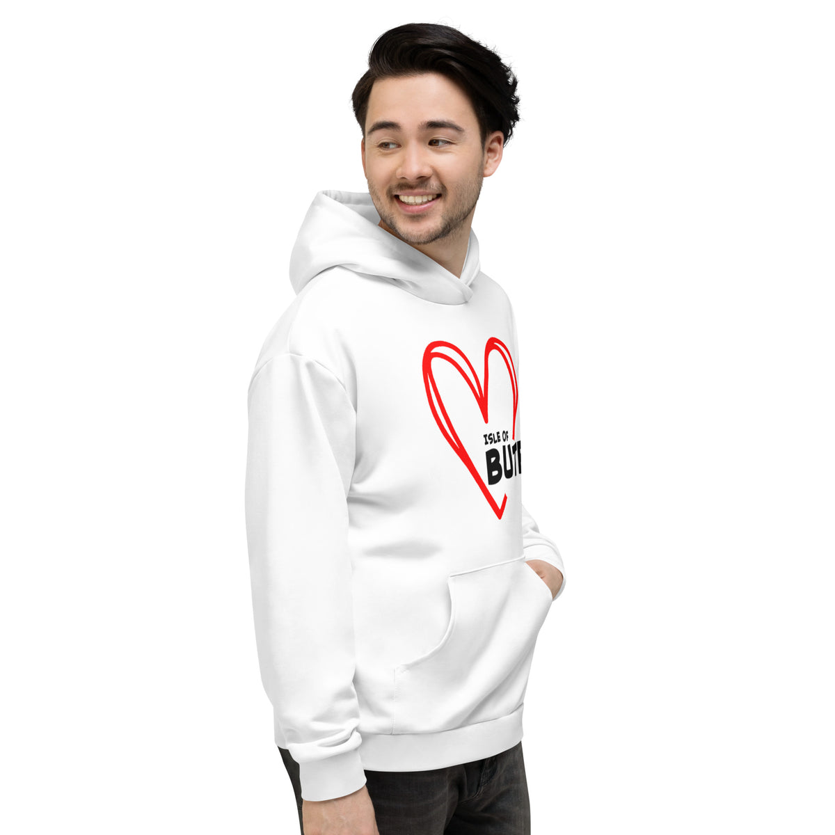I love Bute Unisex Hoodie FREE p&p Worldwide