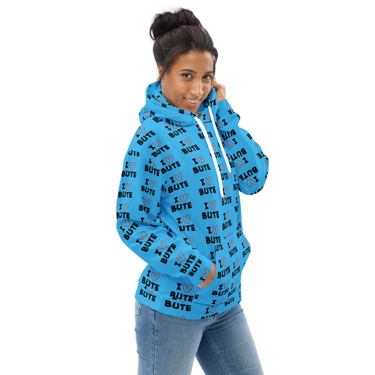 I love Bute Unisex Hoodie FREE p&p Worldwide