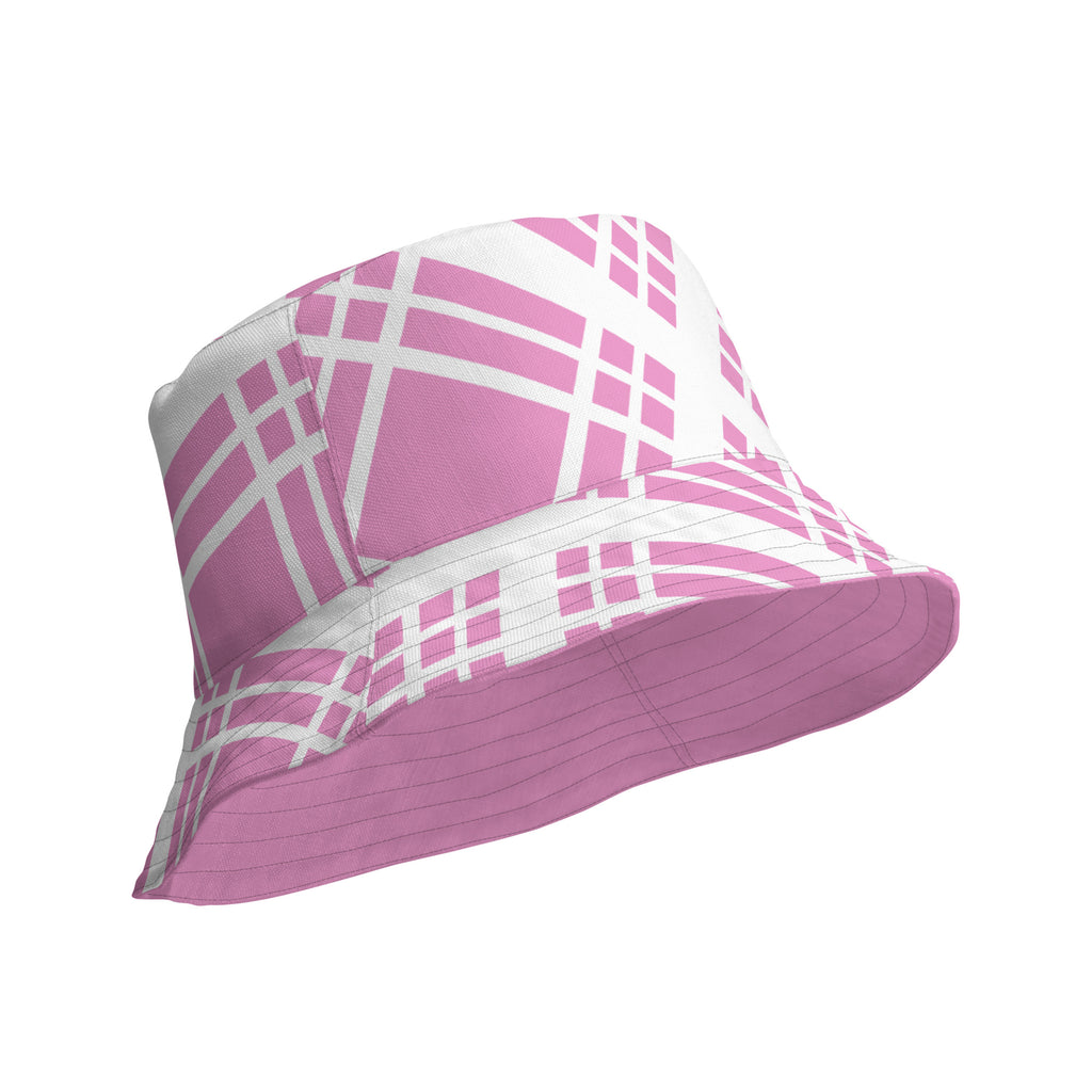 St Ninian's Bay Pink Baby Tartan Reversible bucket hat