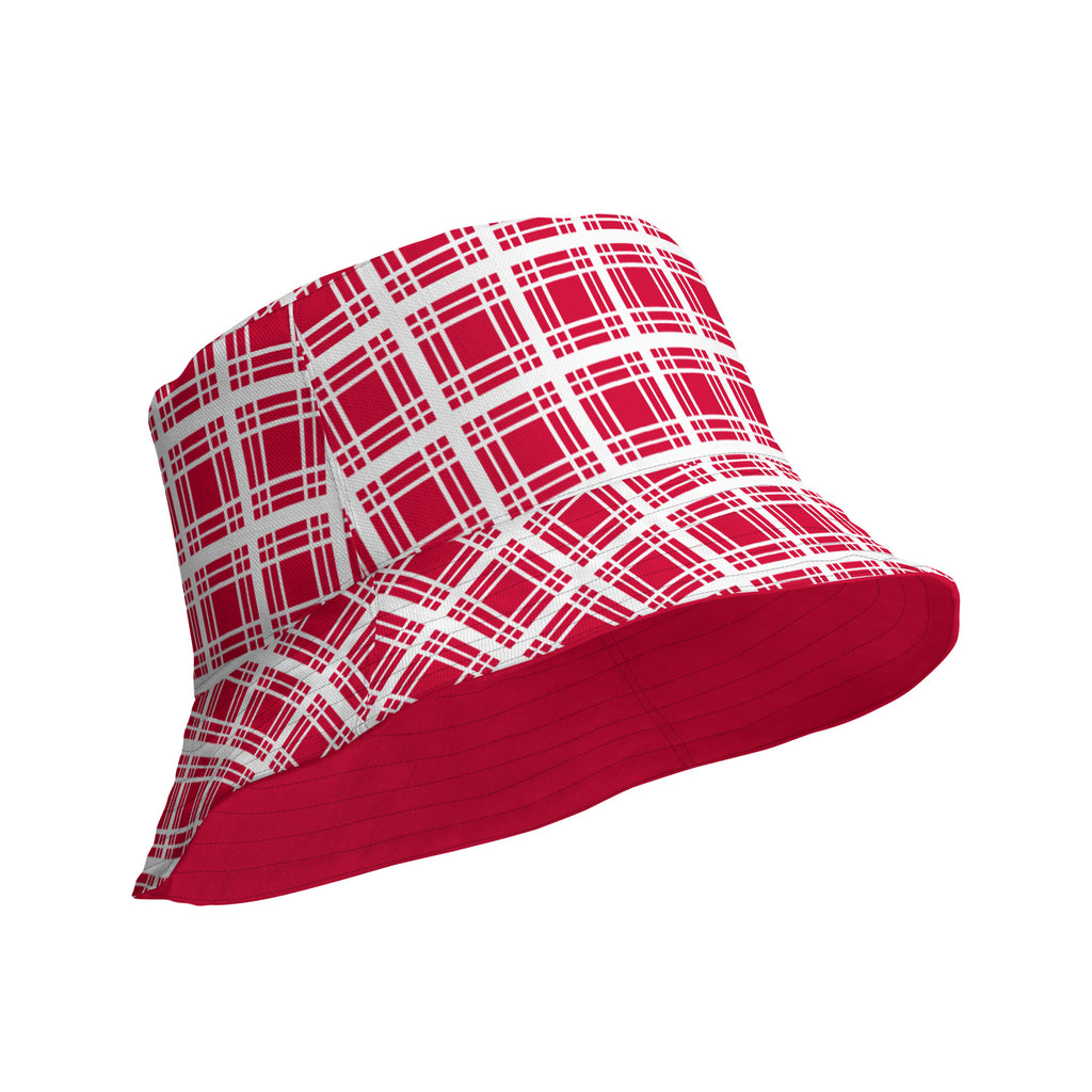 Kames Bay Red Tartan Reversible bucket hat
