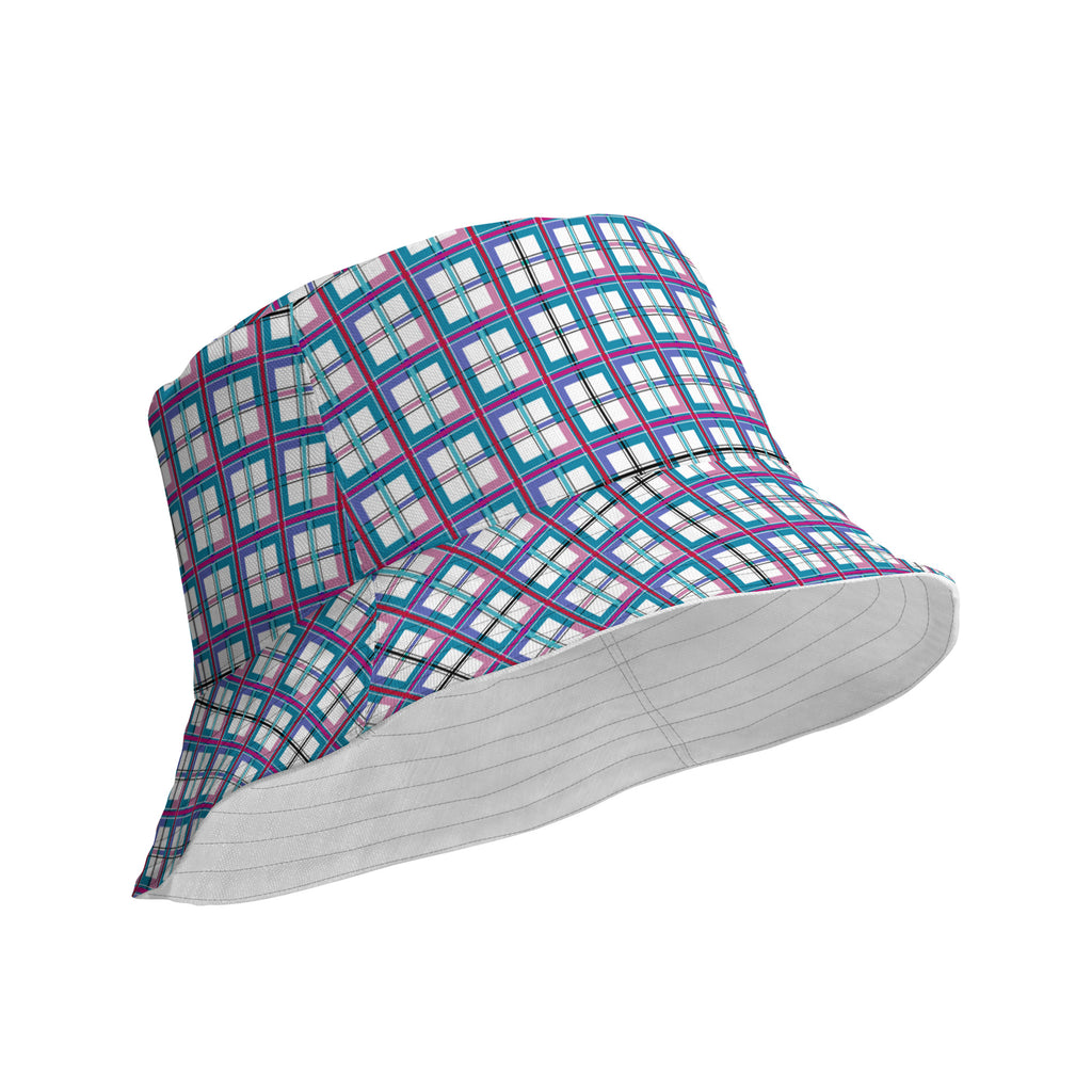 New Bute Tartan Belle Pink Tartan Reversible bucket hat