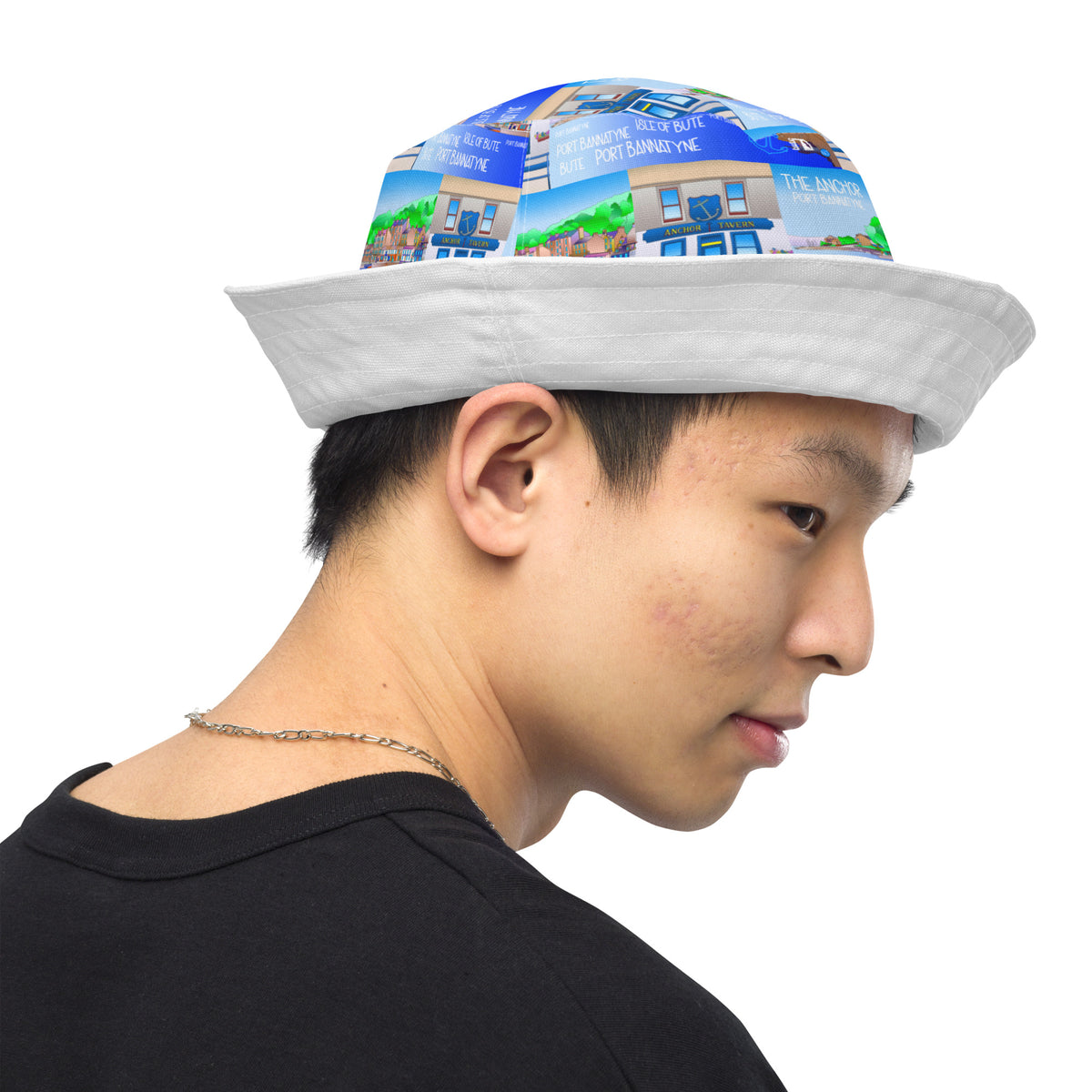 The Anchor Port Bannatyne Reversible bucket hat