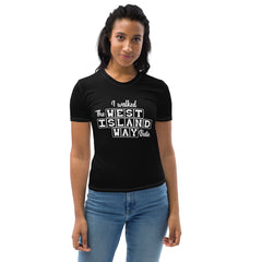 I walked the West Island Way Women's T-shirt FREE p&p Worldwide