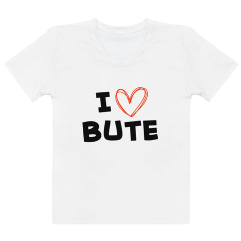 I love Bute Women's T-shirt FREE p&p Worldwide