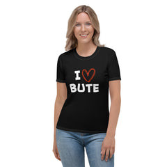 I love Bute Women's T-shirt FREE p&p Worldwide