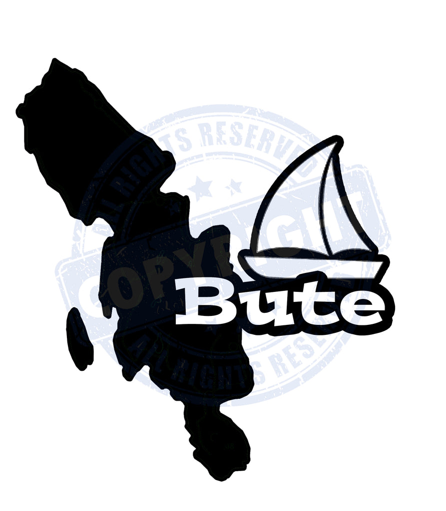 Isle of Bute Boat Decal - free p&p UK