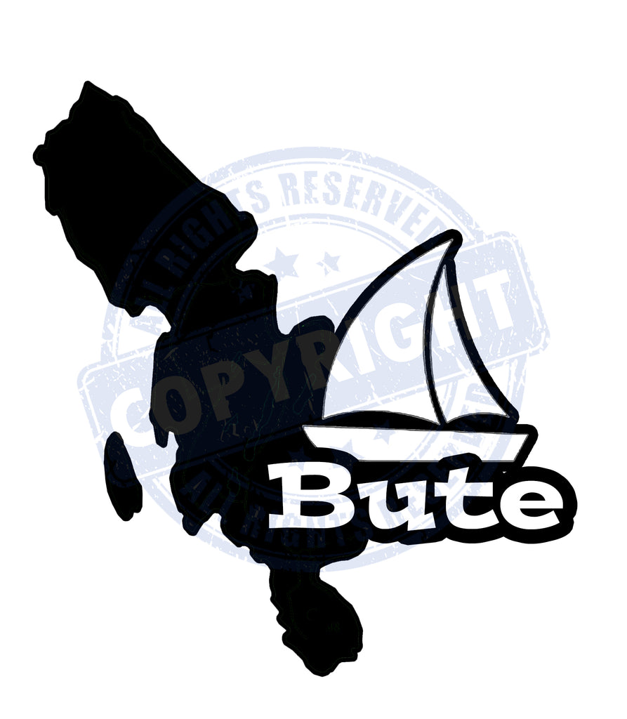 Isle of Bute Boat Decal - free p&p UK