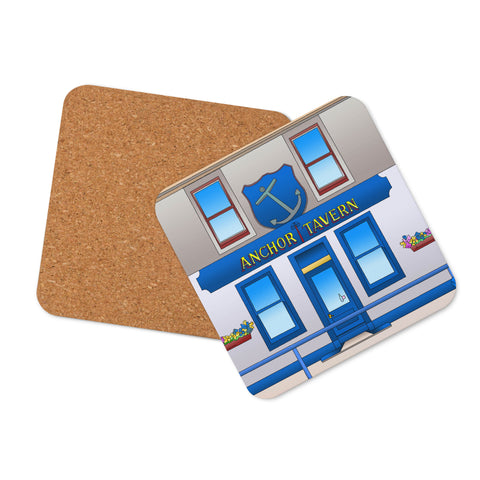 Cork-back coaster