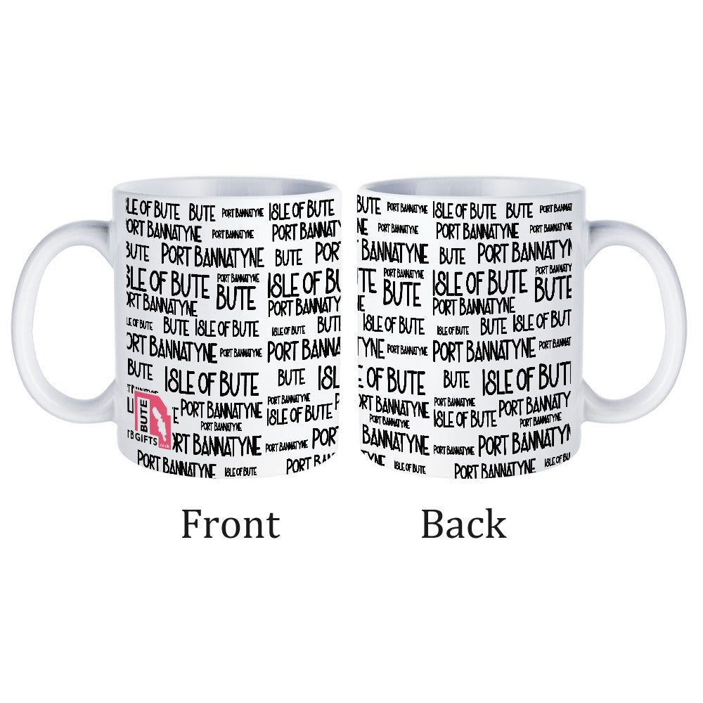 Port Bannatyne Typography Mug | Isle of Bute