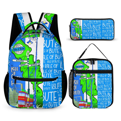 Isle of Bute Medium size Backpack/Lunch Bag/Cosmetic-Pencil Case - Free p&p Worldwide