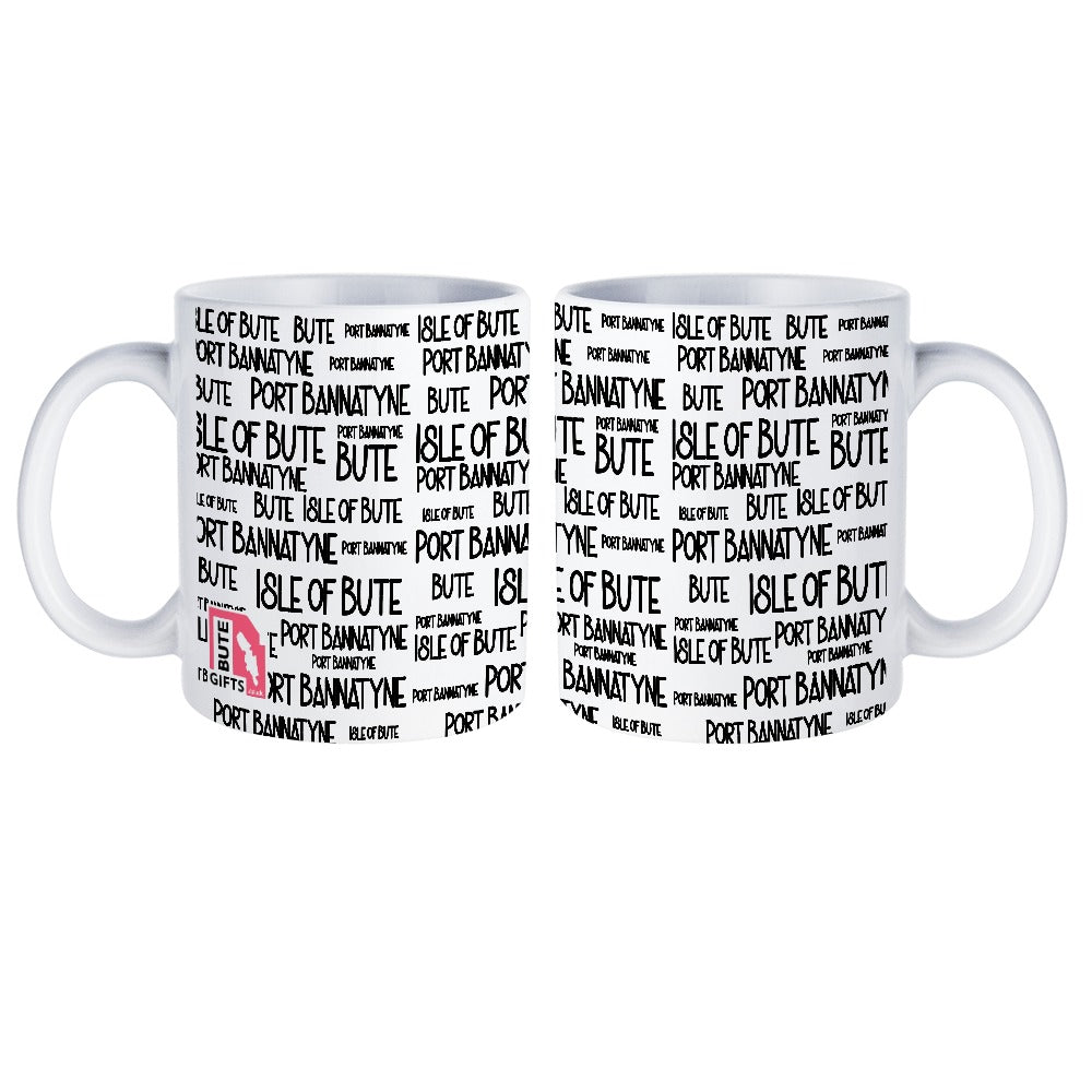 Port Bannatyne Typography Mug | Isle of Bute
