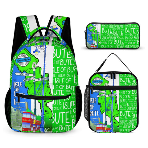 Isle of Bute Medium size Backpack/Lunch Bag/Cosmetic-Pencil Case - Free p&p Worldwide