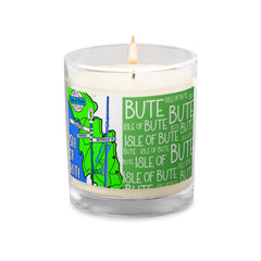 Isle of Bute Glass jar soy wax candle - Free p&p Worldwide