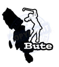 Isle of Bute Golf Decal - free p&p UK