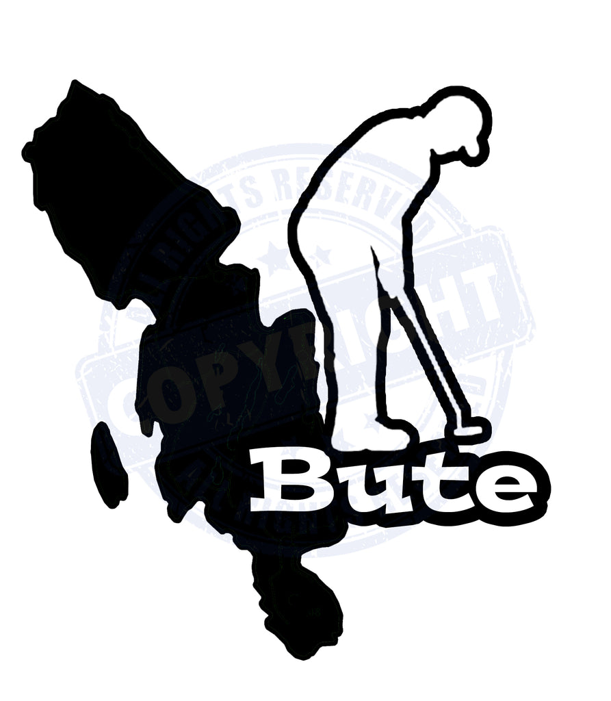 Isle of Bute Golf Decal - free p&p UK