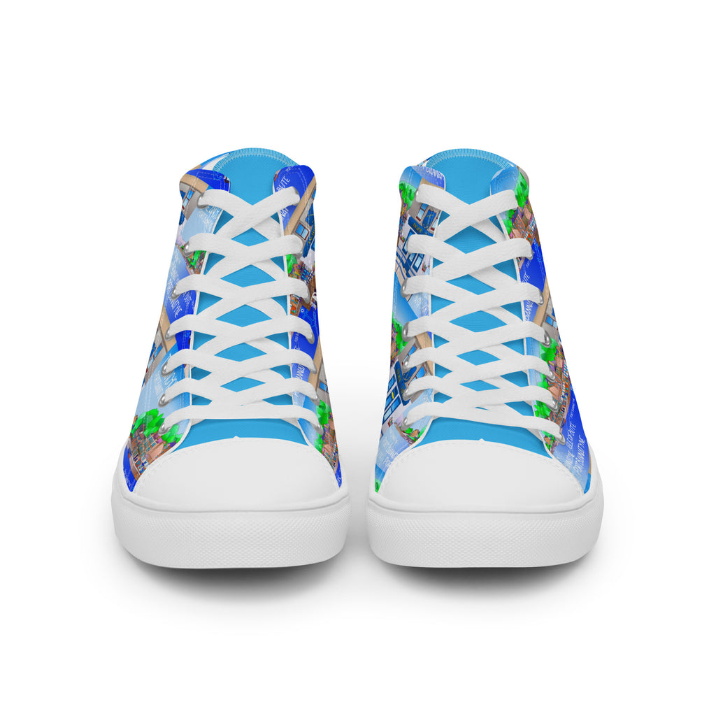 The Anchor Pub Port Bannatyne Men’s high top canvas  - Free p&p Worldwideshoes