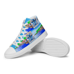 Men’s high top canvas shoes