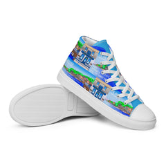 Men’s high top canvas shoes