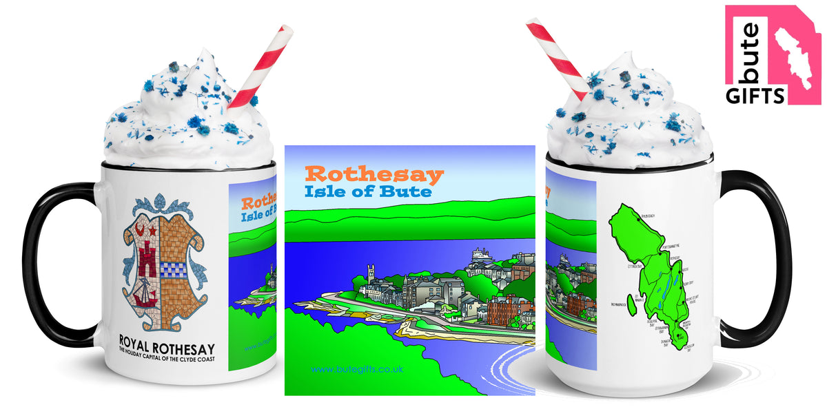 Rothesay, Isle of Bute Mug with different colors Inside