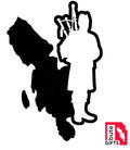 Isle of Bute & Piper Decal - free p&p UK