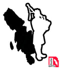 Isle of Bute & Piper Decal - free p&p UK