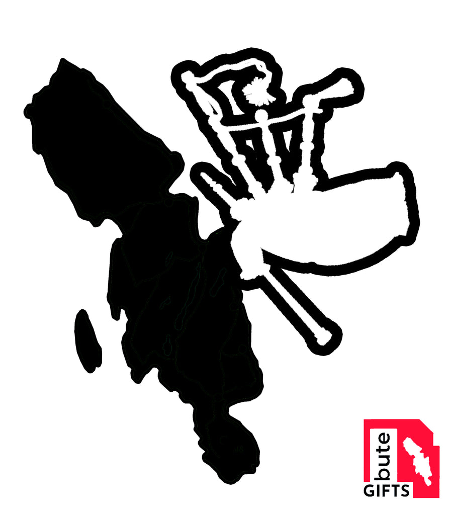 Isle of Bute & Piper Decal - free p&p UK