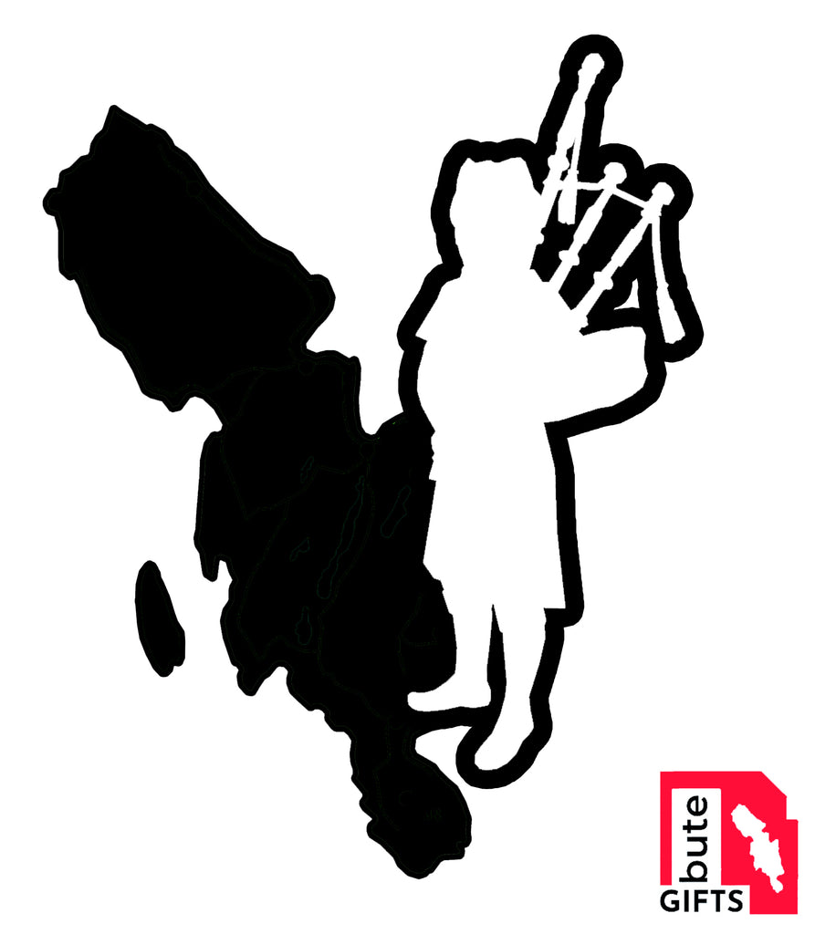 Isle of Bute & Piper Decal - free p&p UK