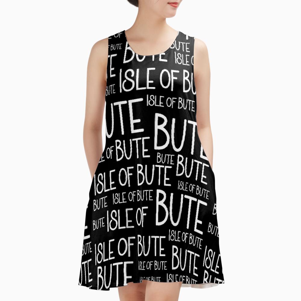 Isle of Bute Sleeveless A-Line Dress – Free P&P Worldwide