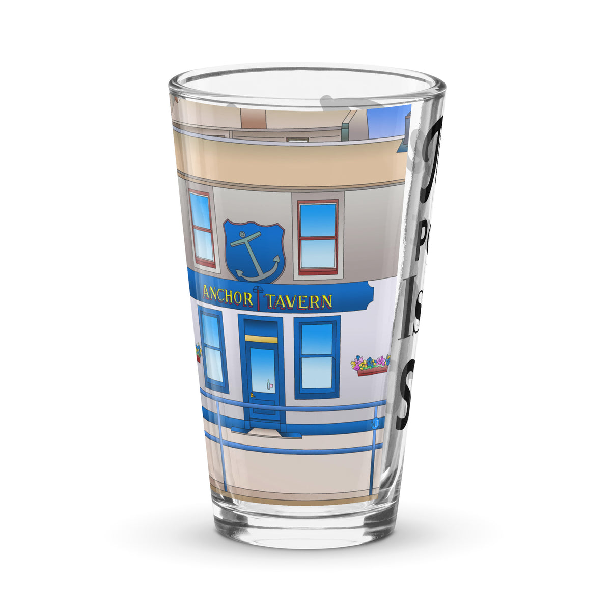 The Anchor Pint Glass