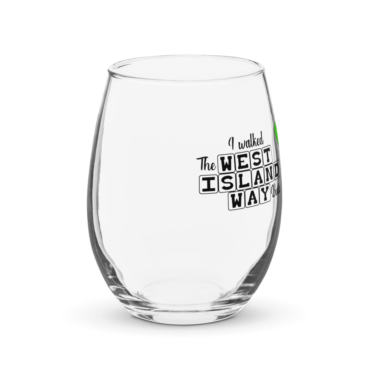 West Island Way Stemless wine glass