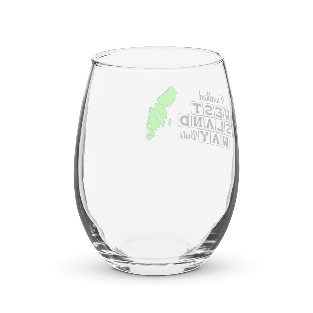 West Island Way Stemless wine glass