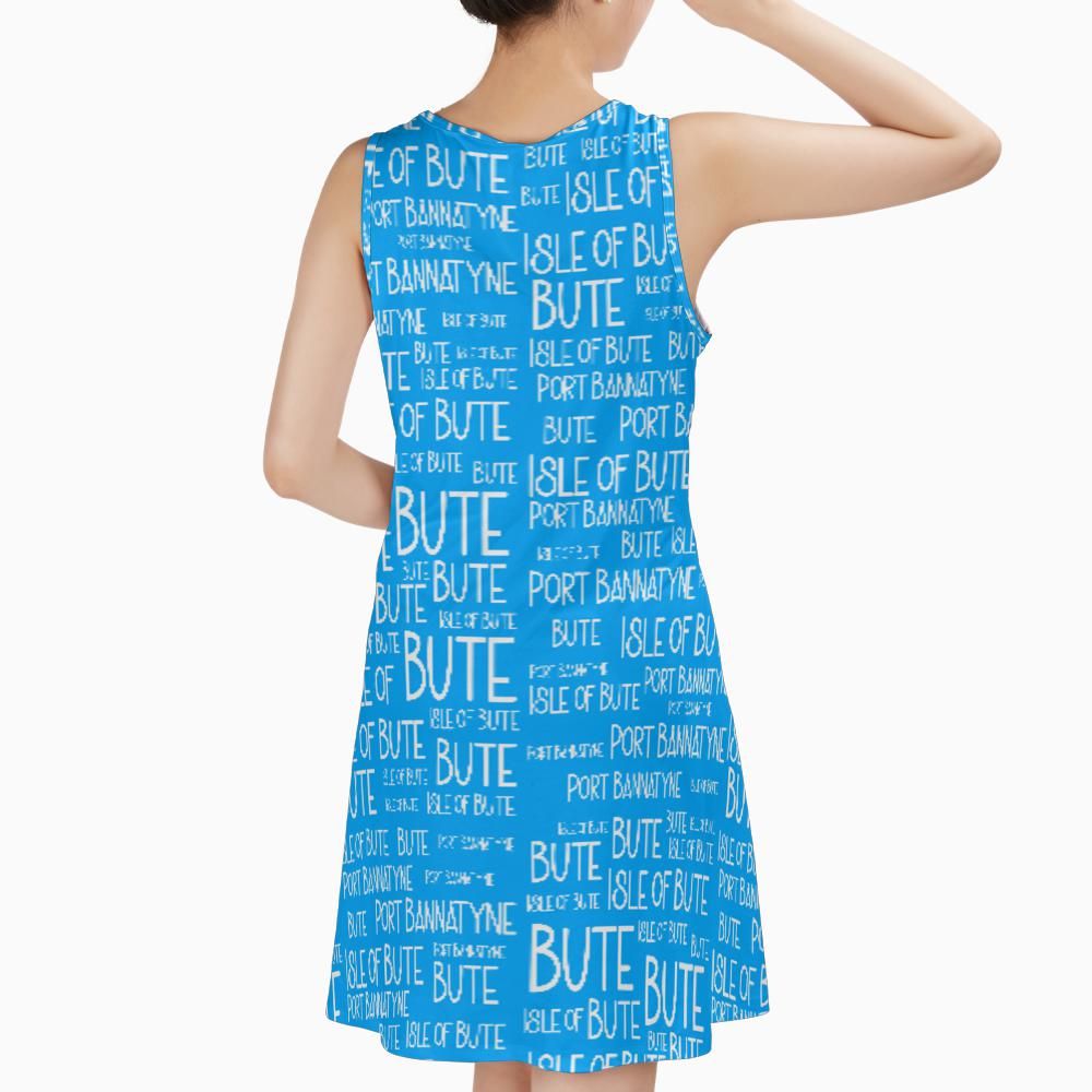 Isle of Bute Sleeveless A-Line Dress – Free P&P Worldwide