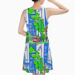 Isle of Bute Sleeveless A frame Dress - Free p&p Worldwide